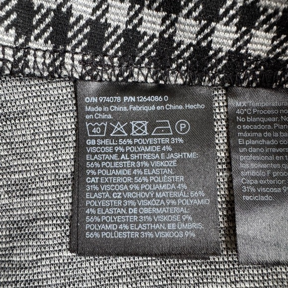 H&M Wide Leg Black and Gray Dress Pants Size Large - Picture 4 of 5